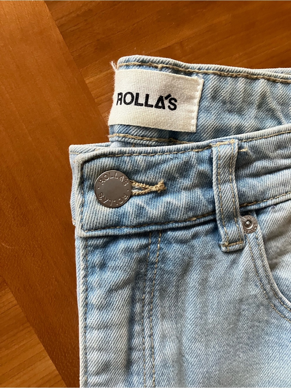 ROLLA'S Light Blue Cropped High-Rise Jeans